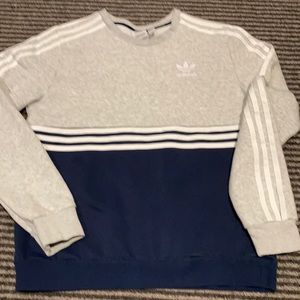 Adidas sweatshirt with twill trim